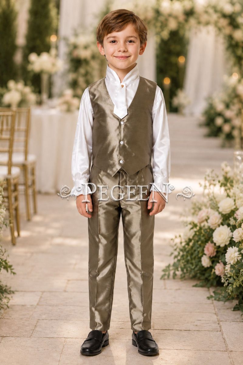 Boys Style 592 - Boys Page Boy Suit with Pant, Vest & Fancy Shirt