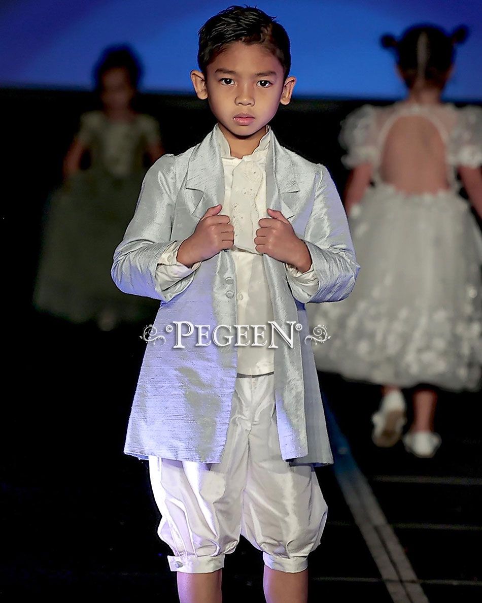 Bridgerton Style Boys Suit 592 - Boys Page Boy Suit with Knickers, Vest & Shirt