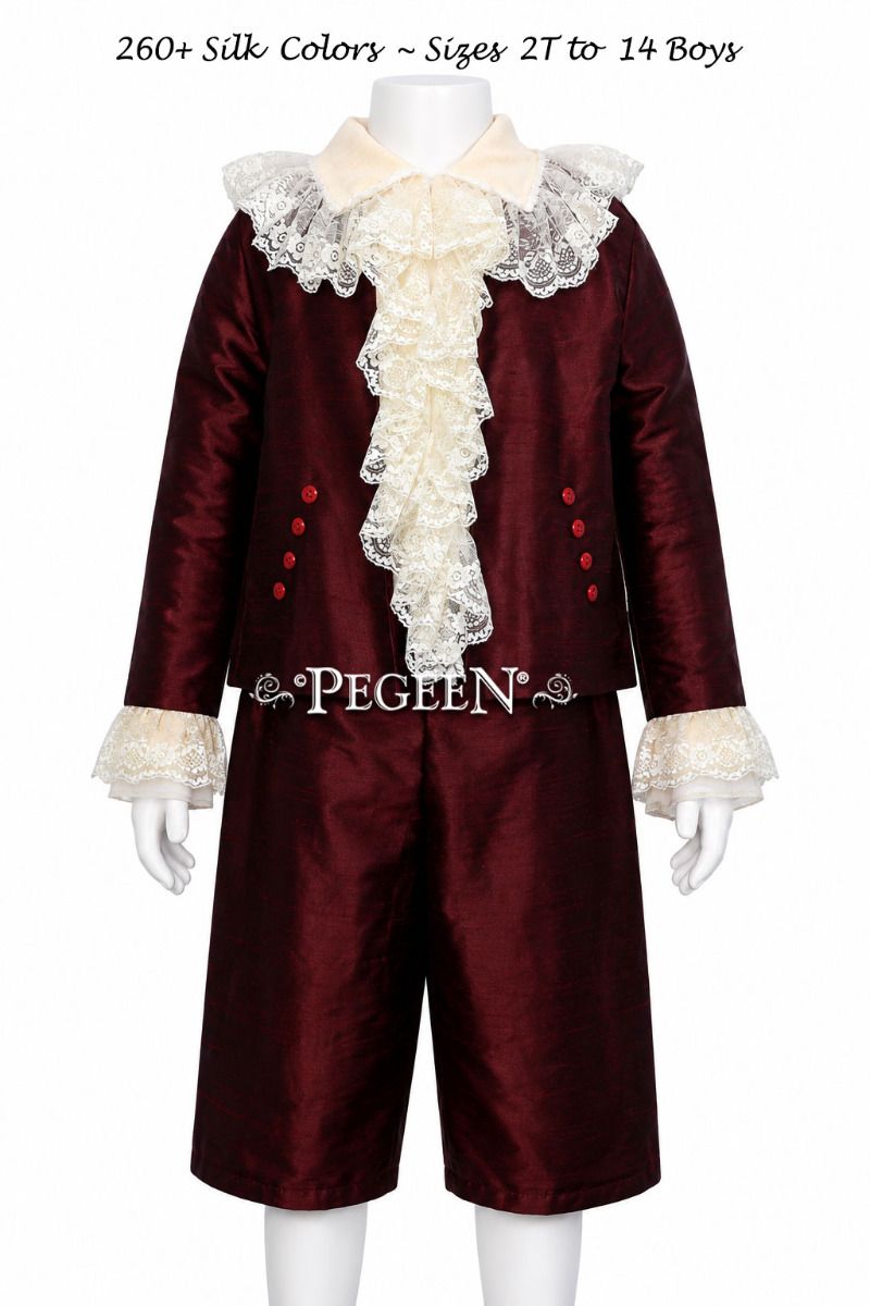 Boys Style 597 - Ring Bearer Suit or Breeches, Pirate Shirt, Jabot, Jacket for NUTCRACKER NEPHEW