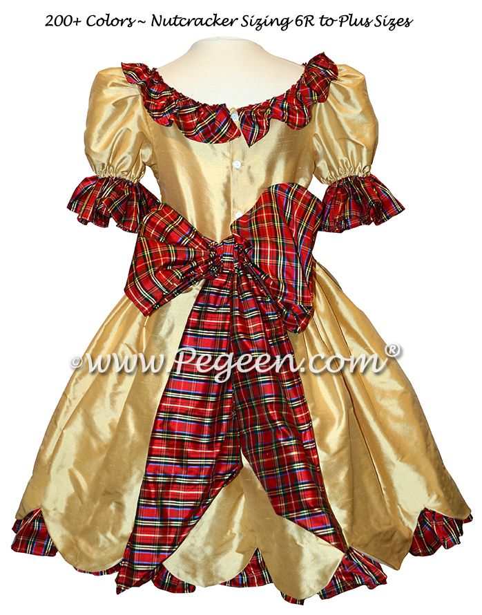 726 CLARA SCALLOP PLAID DRESS