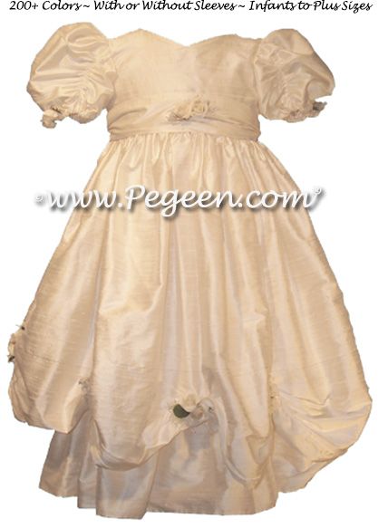Flower Girl Dress Style 968 shown in New Ivory - one of 200+ colors