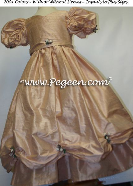 Flower Girl Dress Style 968  shown in Peach - one of 200+ colors