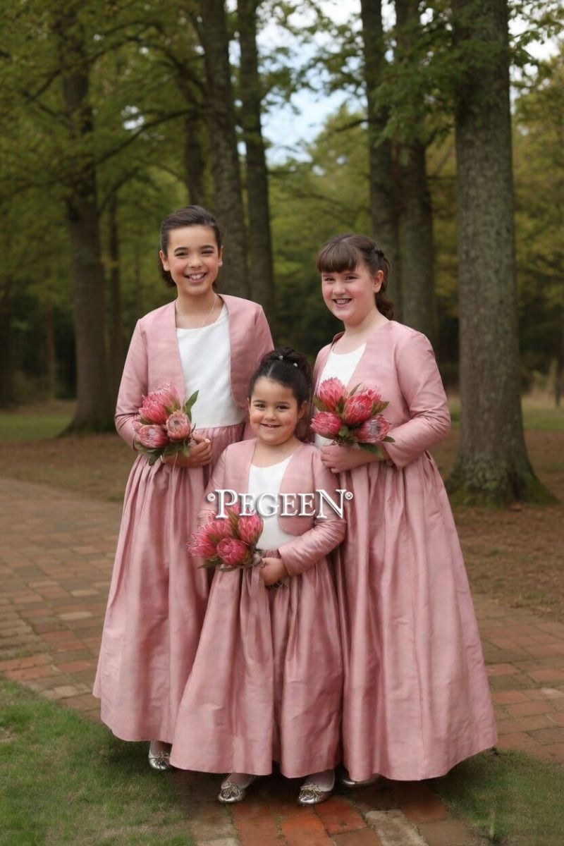 Flower Girl Dress Optional Bolero Jackets