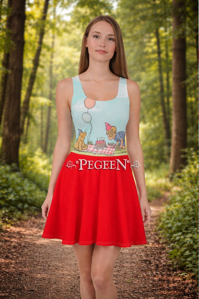Womens Skater Style Dress w1131