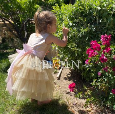 Basic Silk Flower Girl Dress 1101