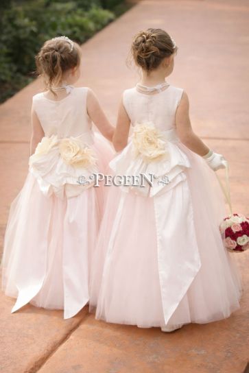 402 Blush Pink Flower Girl Dress for 2017