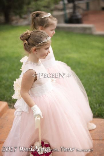 402 Blush Pink Flower Girl Dress for 2017