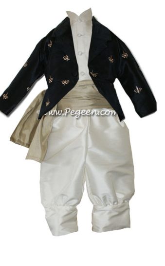 Boys Style 512 - Boys Suit, Sash, Embroidered Jacket 
