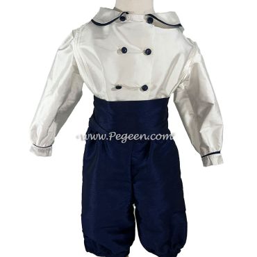 Boys Style 513 - Boys Suit, cummerbund, pleated silk shirt.