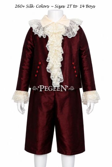 Boys Style 597 - Ring Bearer Suit or Breeches, Pirate Shirt, Jabot, Jacket for NUTCRACKER NEPHEW