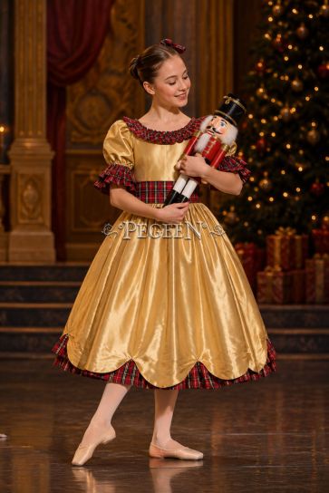 726 CLARA SCALLOP PLAID DRESS