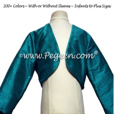 Optional Solid Silk Bolero Jacket