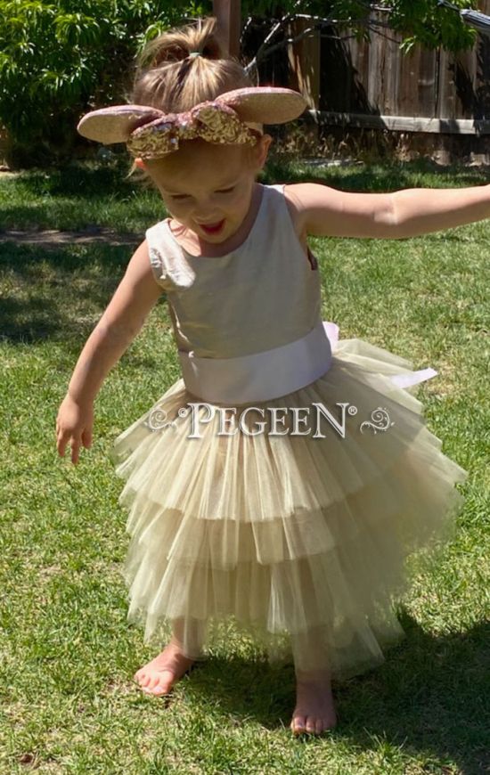 Classic Silk Flower Girl Dress 1101 | Pegeen