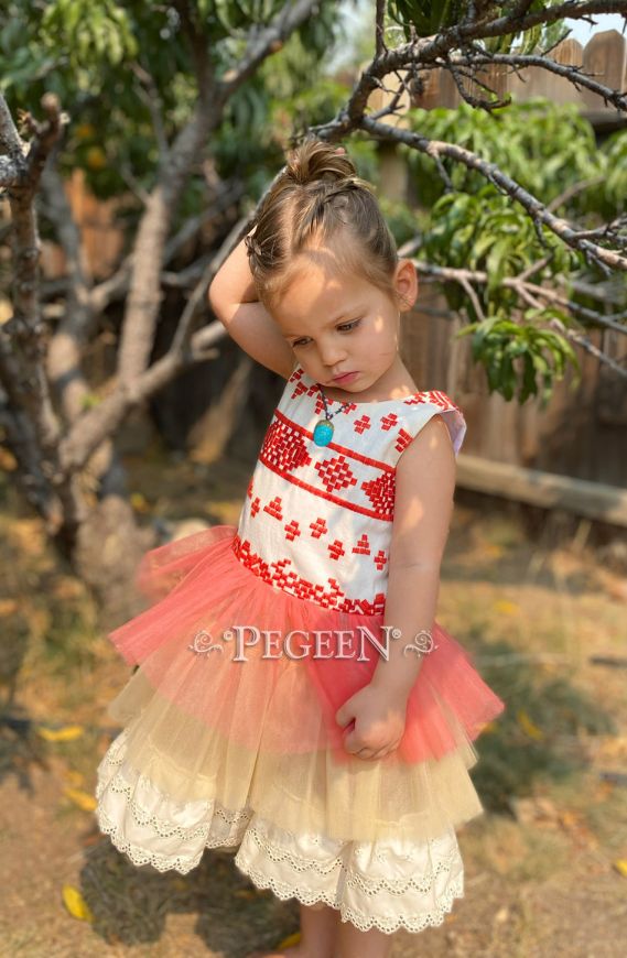 Princess Island Girl Dress | Pegeen 1107