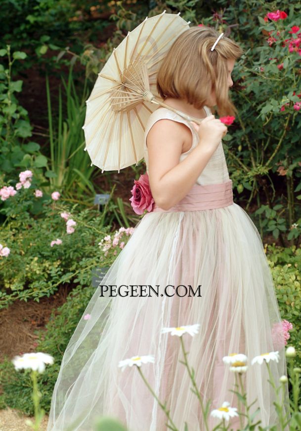 Model for Flower Girl Dress Style 313