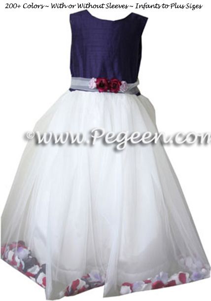 Flower Girl Dress Style 333  shown in Grape - one of 200+ colors