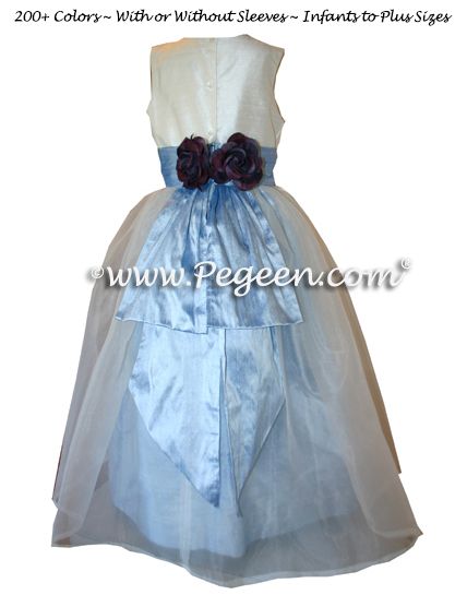 Details Flower Girl Dress Style 350 shown in Denim - one of 200+ colors