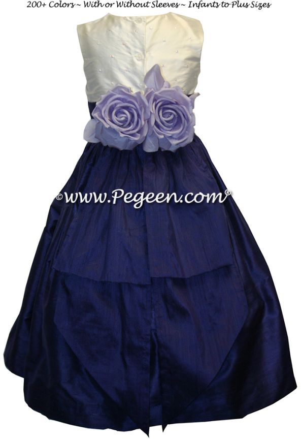 Flower Girl Dress Style 355 shown in Grape - one of 200+ colors