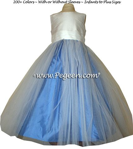 Flower Girl Dress Style 356 shown in Bluemoon - one of 200+ colors