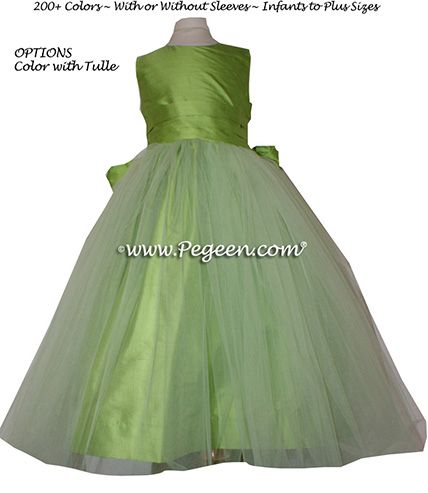 Flower Girl Dress Style 356 shown in Sprite - one of 200+ colors