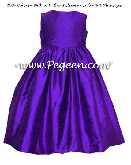 Flower Girl Dresses Style 379 shown in Royal Purple  - one of 200+ colors
