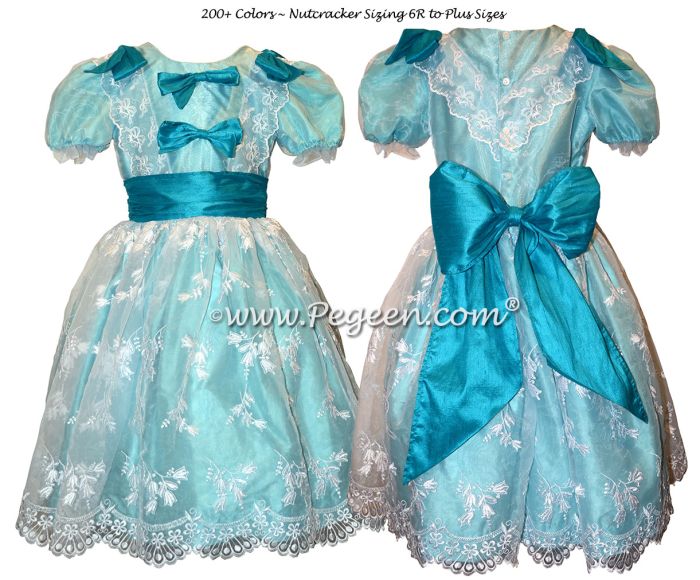 727 Clara Organza Embroidered Dress