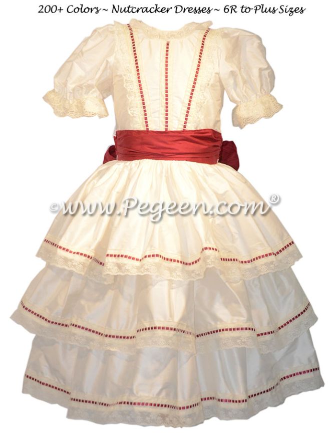 Nutcracker - Holiday Dress Style 756 CLARA RIBBON RUFFLE DRESS