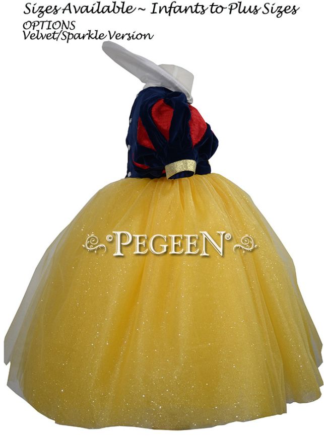 Snow White Dress - Velvet Flower Girl Dress Style 807