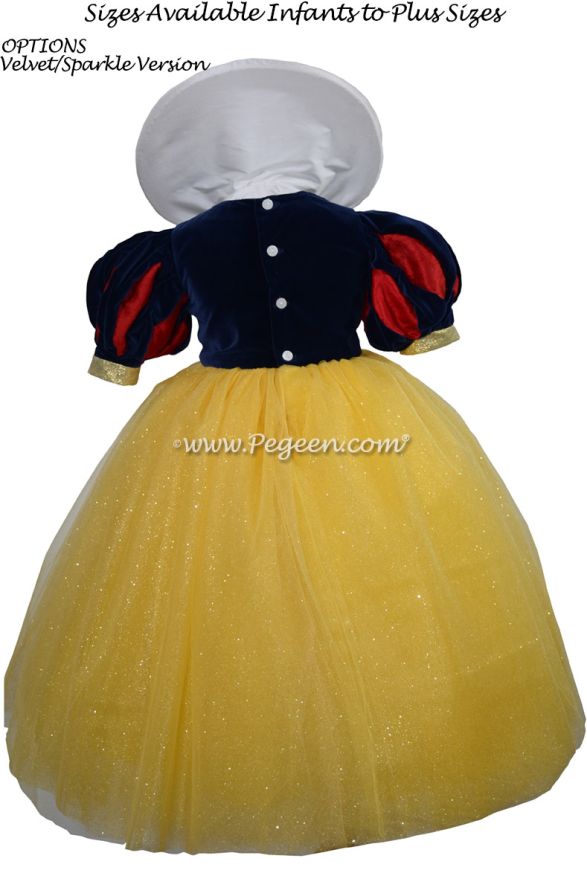 Snow White Dress - Velvet Flower Girl Dress Style 807