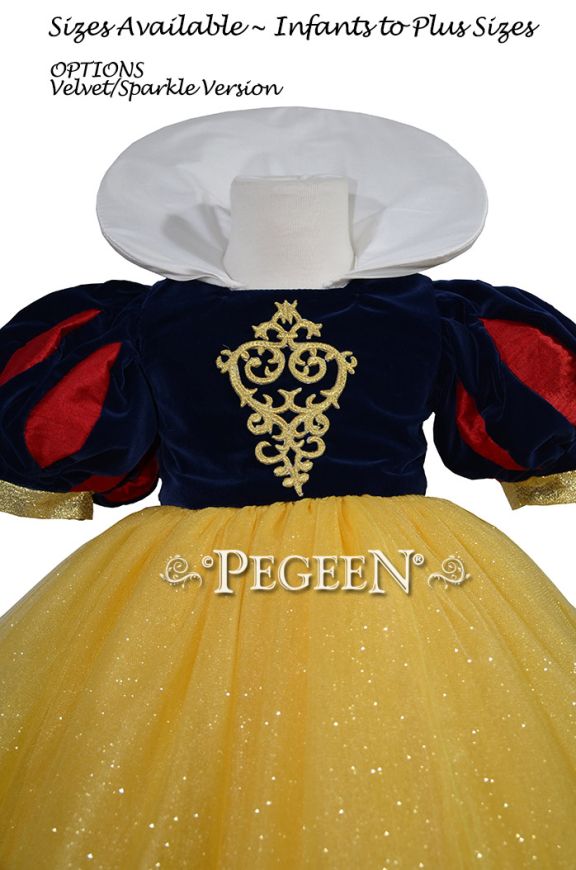 Snow White Dress - Velvet Flower Girl Dress Style 807