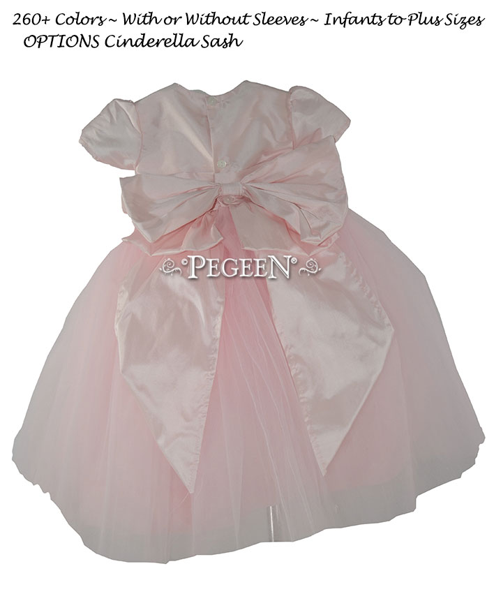 Style 402 Flower Girl Dress in Peony Pink