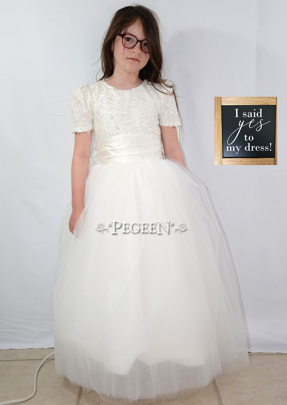 Beaded Communion Dress Transformation Style 402