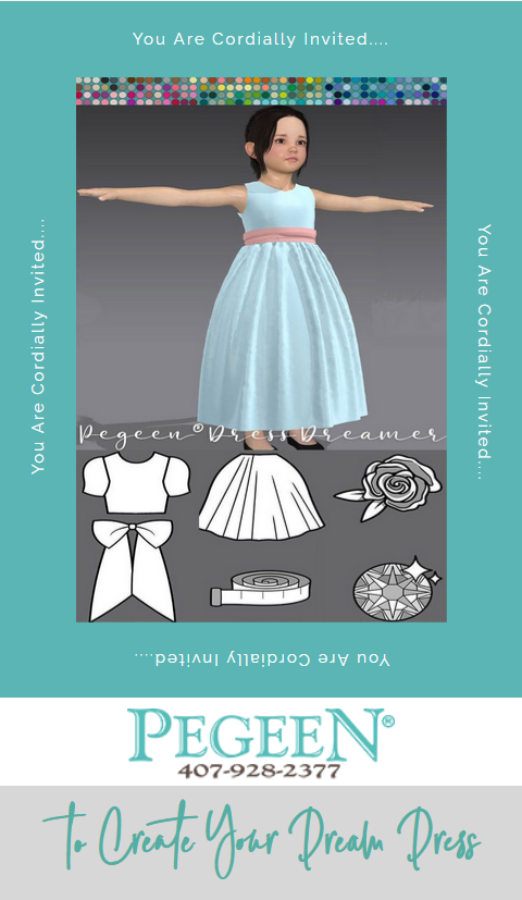Custom design your flower girl dress app
