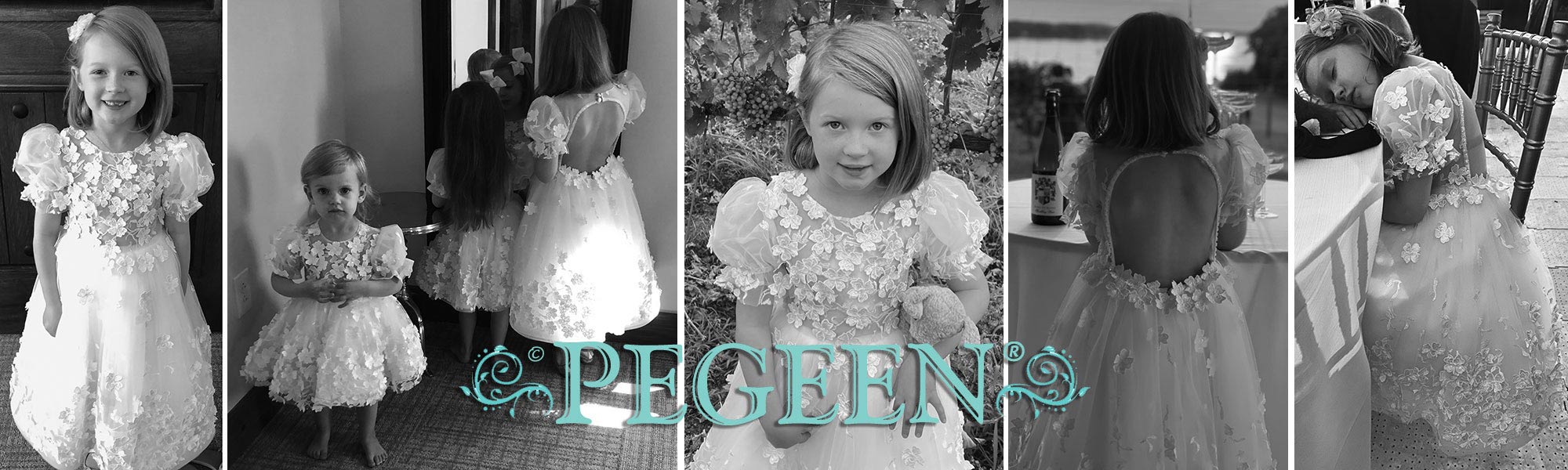 Pegeen Luxury Childrenswear, a custom flower girl dress company since 1982, shipping world wide.