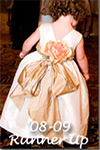 2009 Flower Girl Dresses of the Year Runner Up in Gold and Ivory