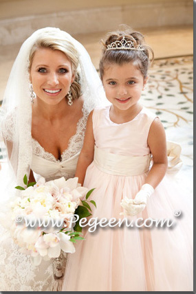 Flower girl dress of The Year - Style 402 in Ballet Pink and Bisque Flower girl dress of The Year - Style 402 in Ballet Pink and Bisque
