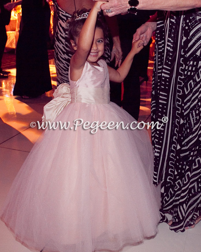 Flower girl dress of the year - Flower girl dresses of the year  Style 402 - Degas Style Tulle Flower Girl Dress in Ballet Pink and Bisque or Ivory by Pegeen.com