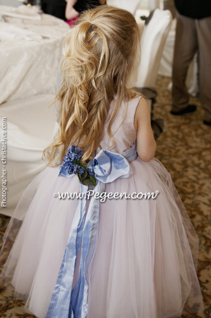 2012 Flower Girl Dress of The Year in Wisteria and Lavender Tulle and Silk Pegeen Couture Style 402