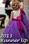 Flower Girl Dress of the Year 2013 in magenta and royal purple