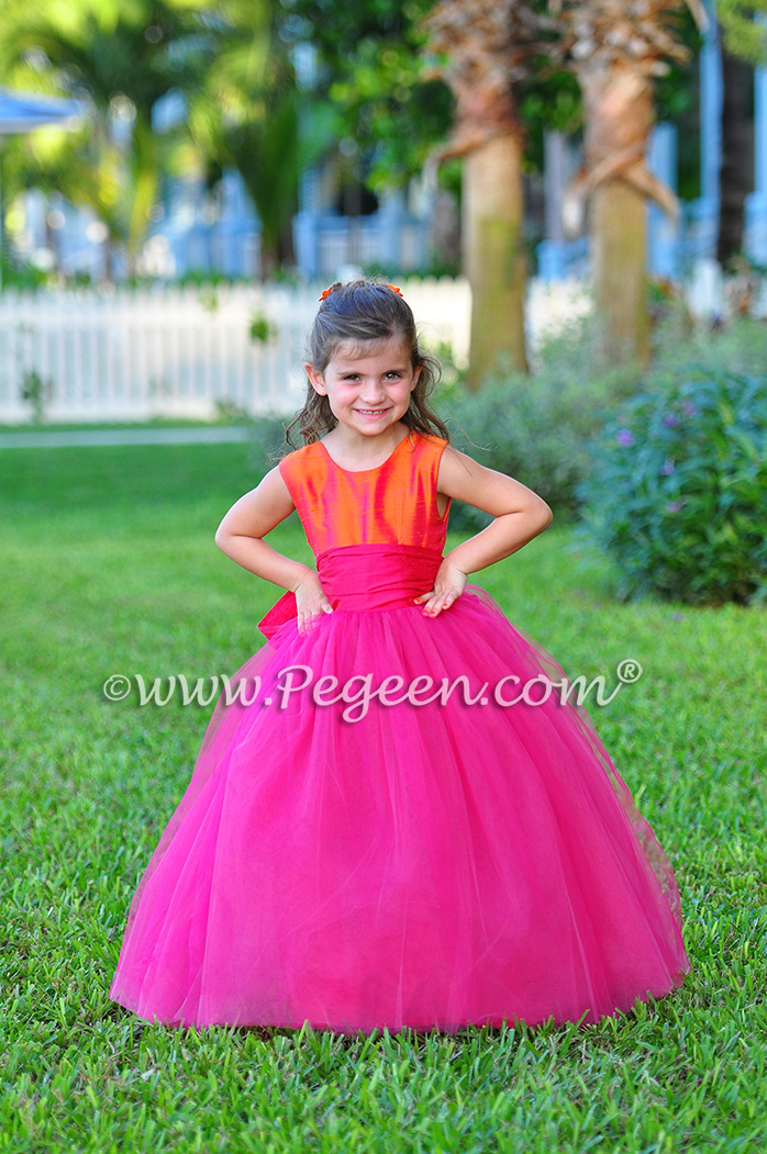 Boing and Mango  ballerina style FLOWER GIRL DRESSES with layers and layers of tulle