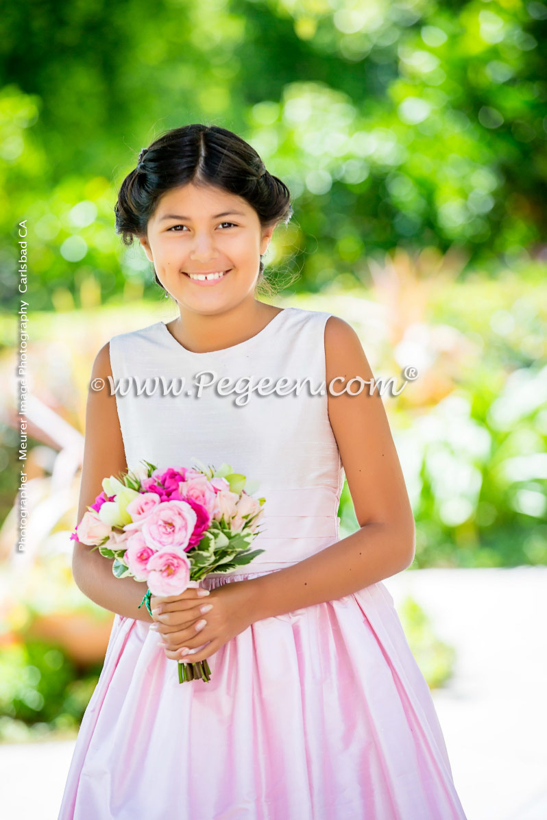 Flower Girl Dress of the Year in Shades of Pink Silk