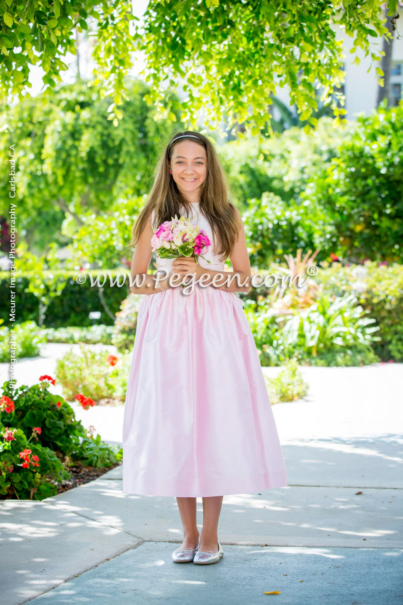 Flower Girl Dress of the Year in Shades of Pink Silk
