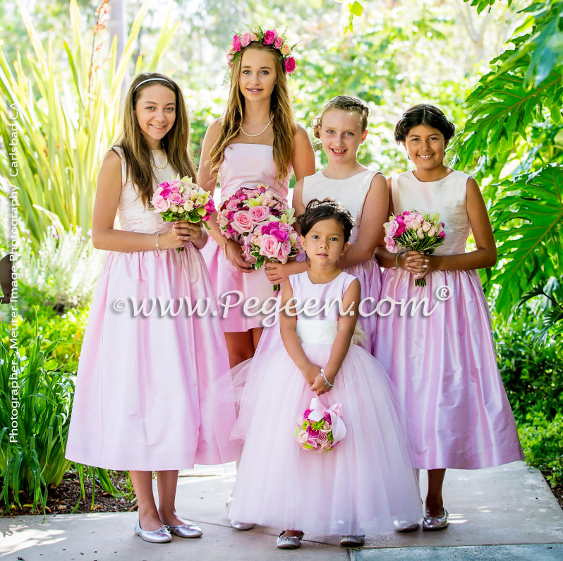 Flower Girl Dress of the Year in Shades of Pink Silk