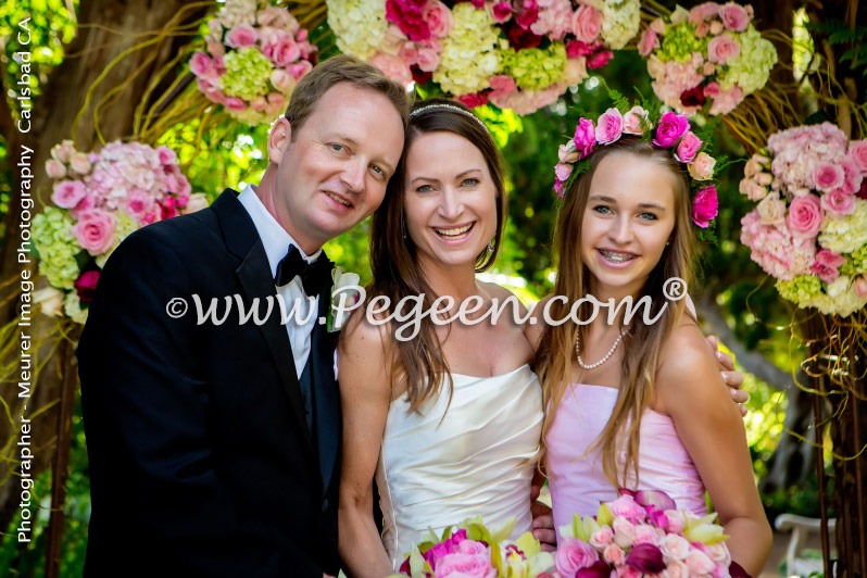 Flower Girl Dress of the Year in Shades of Pink Silk