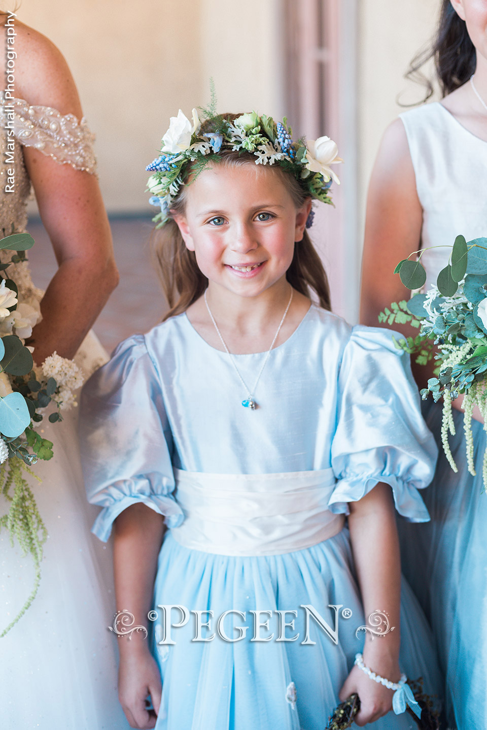 Cloud Blue Sugar Plum Fairy Flower Girl Dress - Style 702