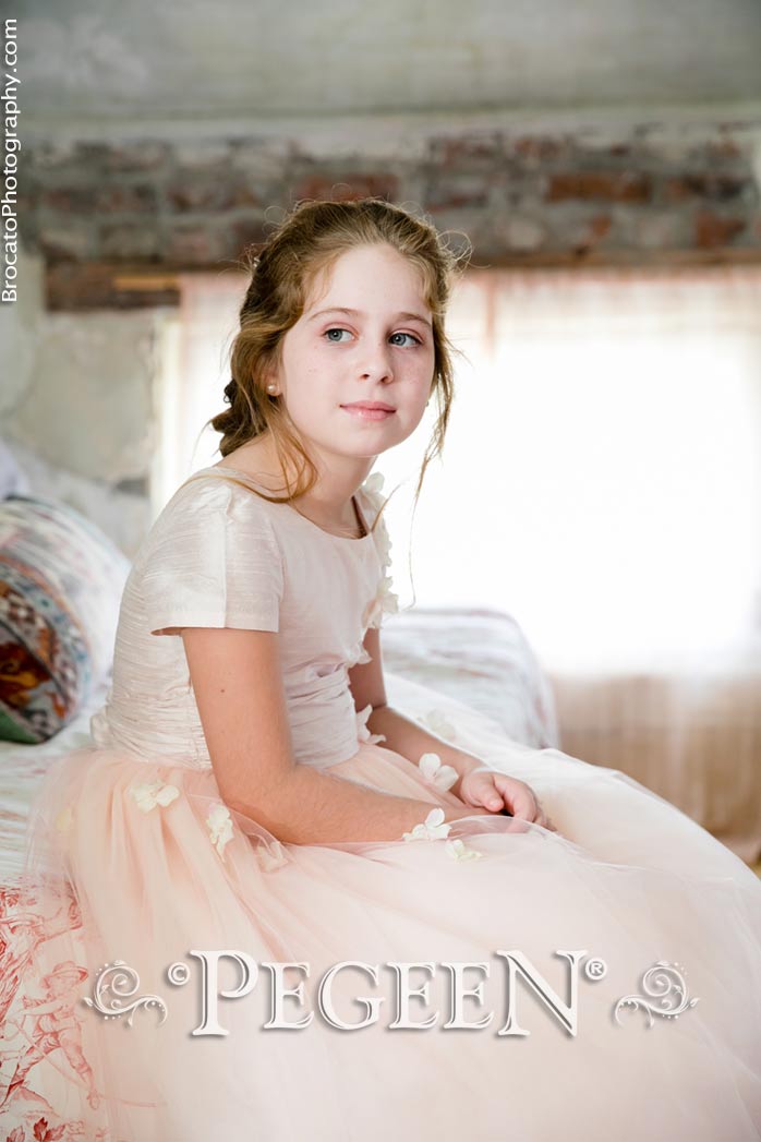 911 Ballet Pink Flower Girl Dress